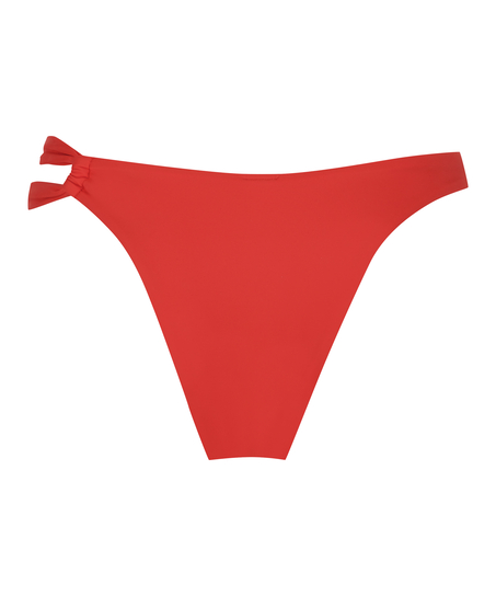 Bas de bikini échancré Sardinia, Rouge