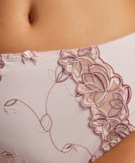 Slip taille haute Diva, Rose