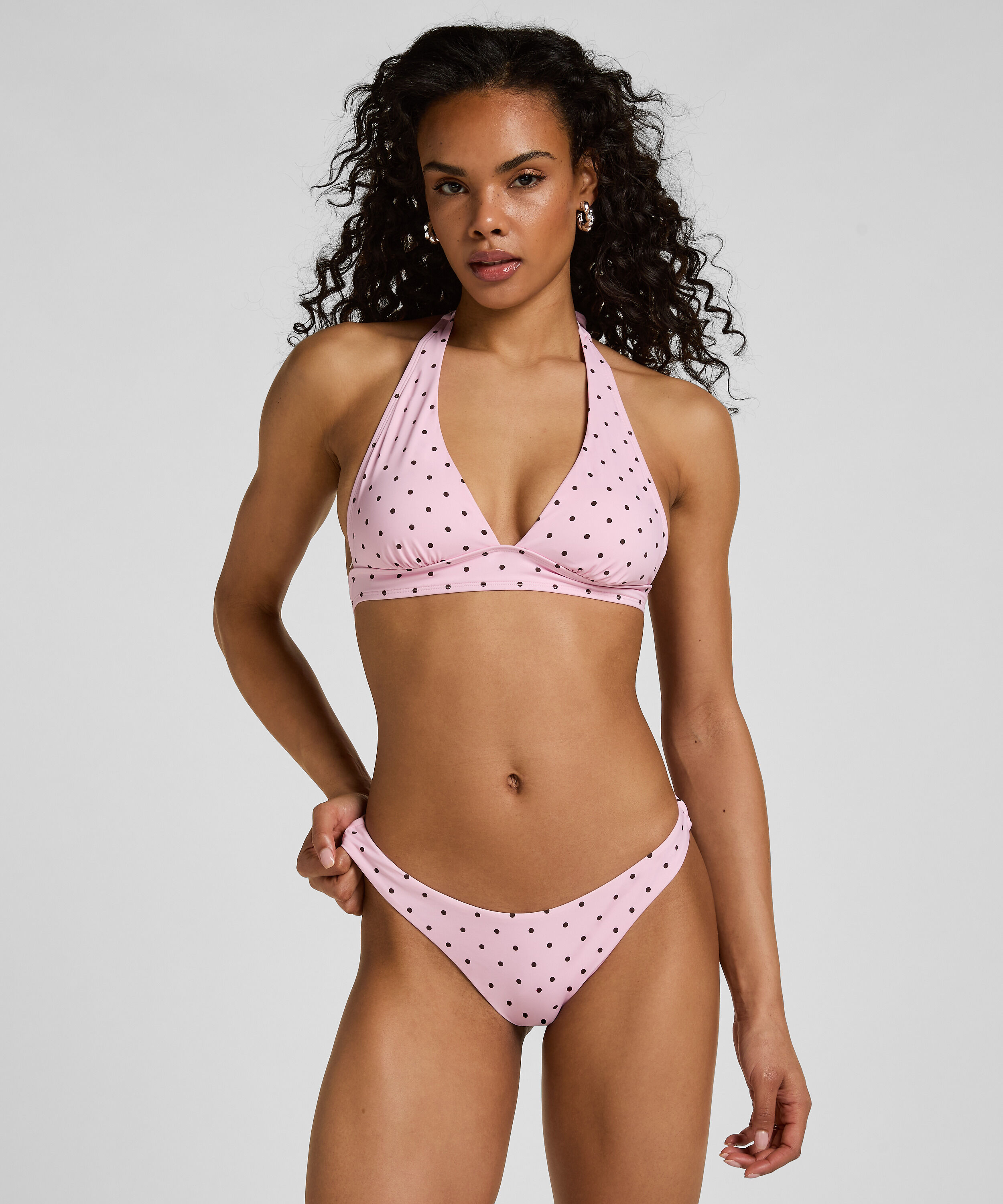 Hoog Uitgesneden Bikinibroekje Alicante, Roze Hoog Uitgesneden Bikinibroekje Alicante, Roze