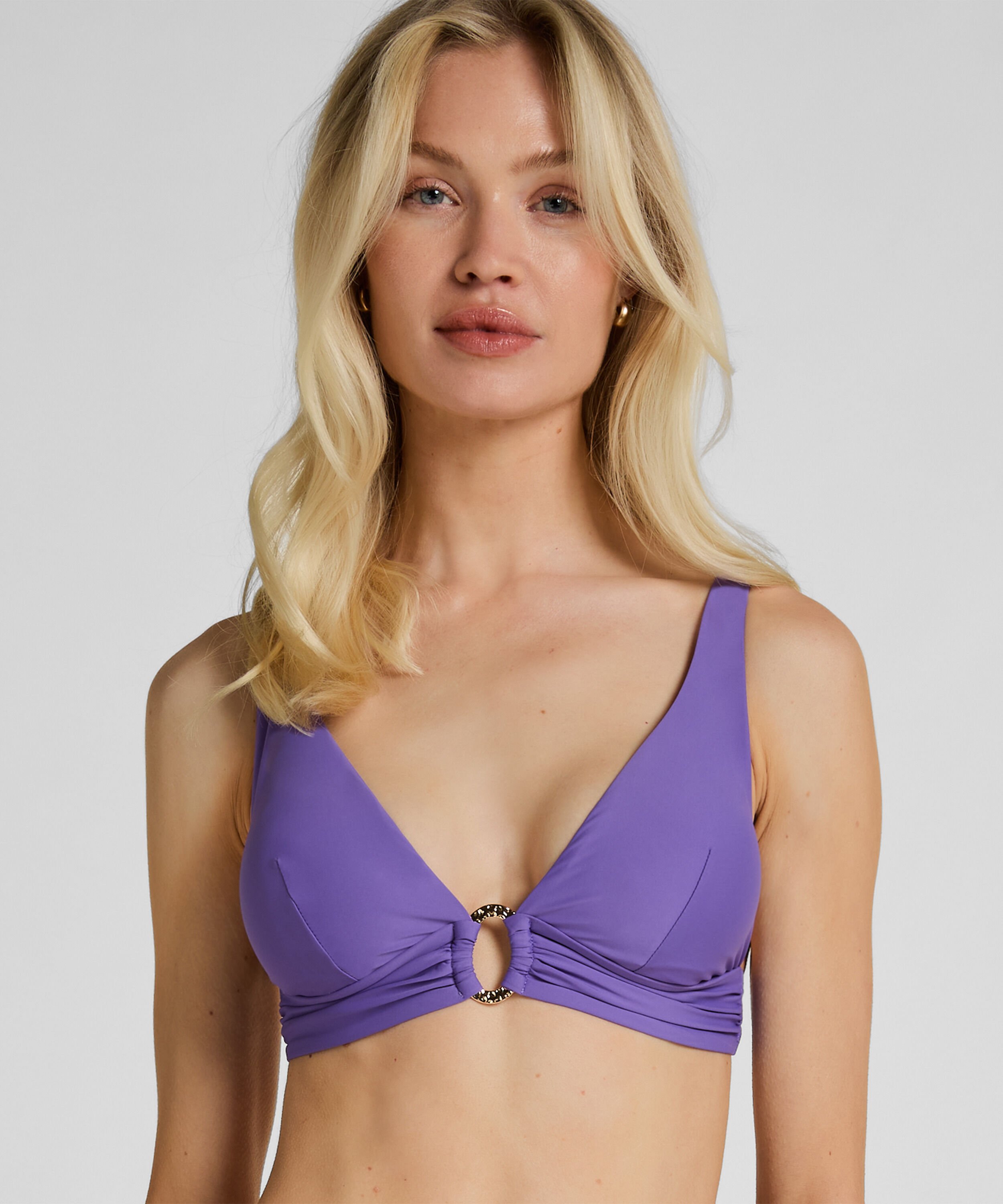 Triangle Bikini Top Luxe, Pourpre