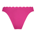 Hoog uitgesneden Bikinibroekje Scallop Lurex, Roze
