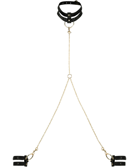 Private Menottes et collier de cou, Noir