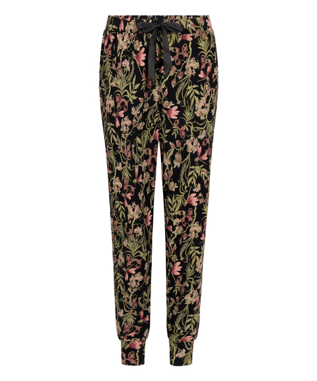 Pantalon de pyjama Jersey, Noir