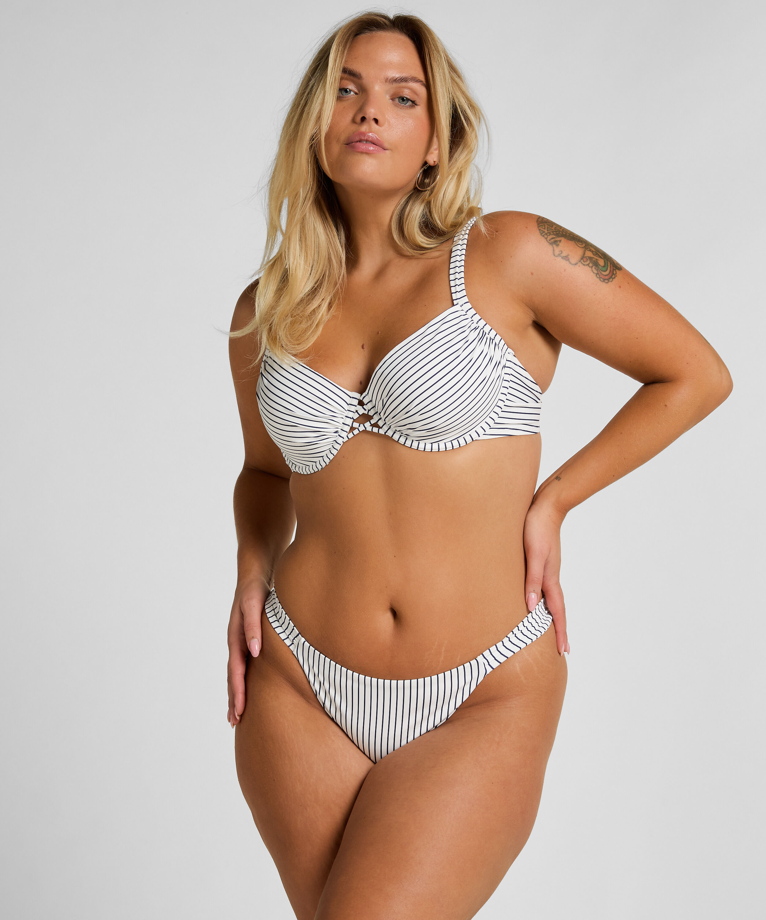 Voorgevormde Beugel Bikinitop Strepen