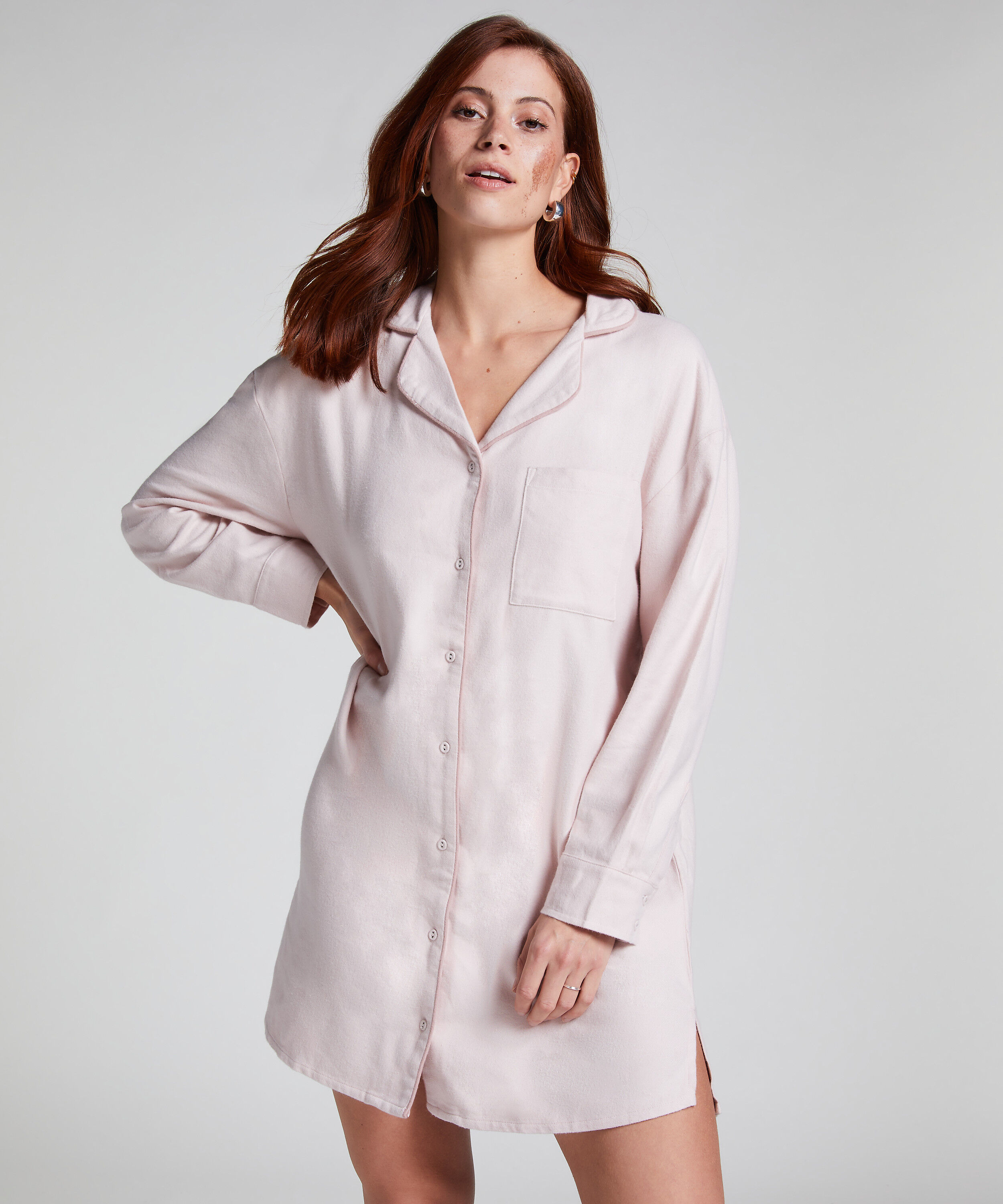 Chemise de nuit Flanel, Pourpre
