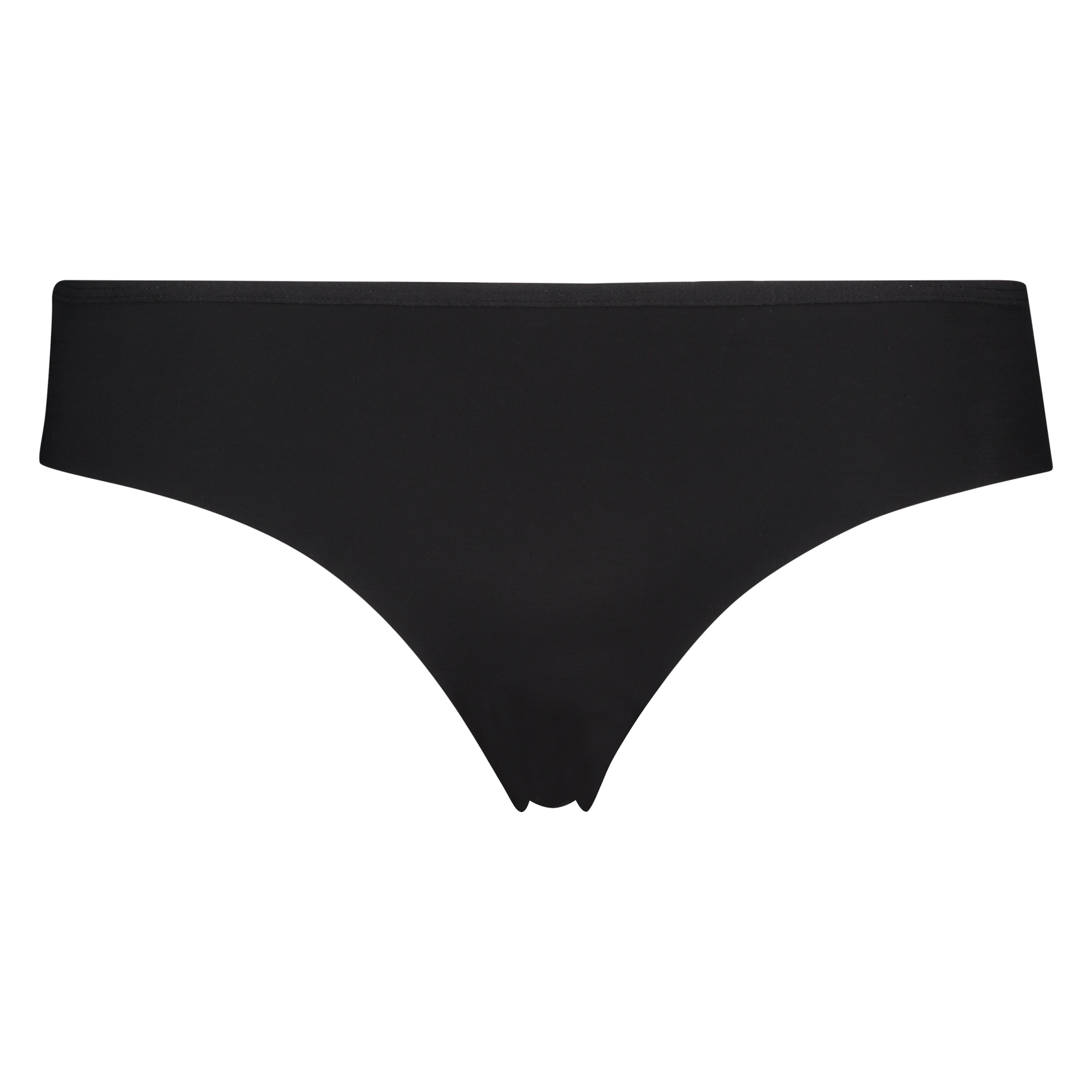 Slip br&eacute;silien Invisible Lace Back, Noir, main
