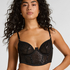 Soutien-gorge &agrave; armatures non-rembourr&eacute; longline Elle, Noir