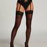 Stocking 15 denier Lace Backseam, Zwart
