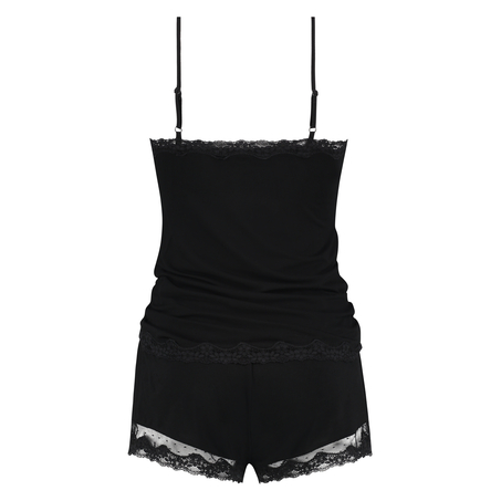 Korte pyjama set, Zwart