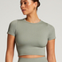 HKMX Sport cropped top Seamless, Groen