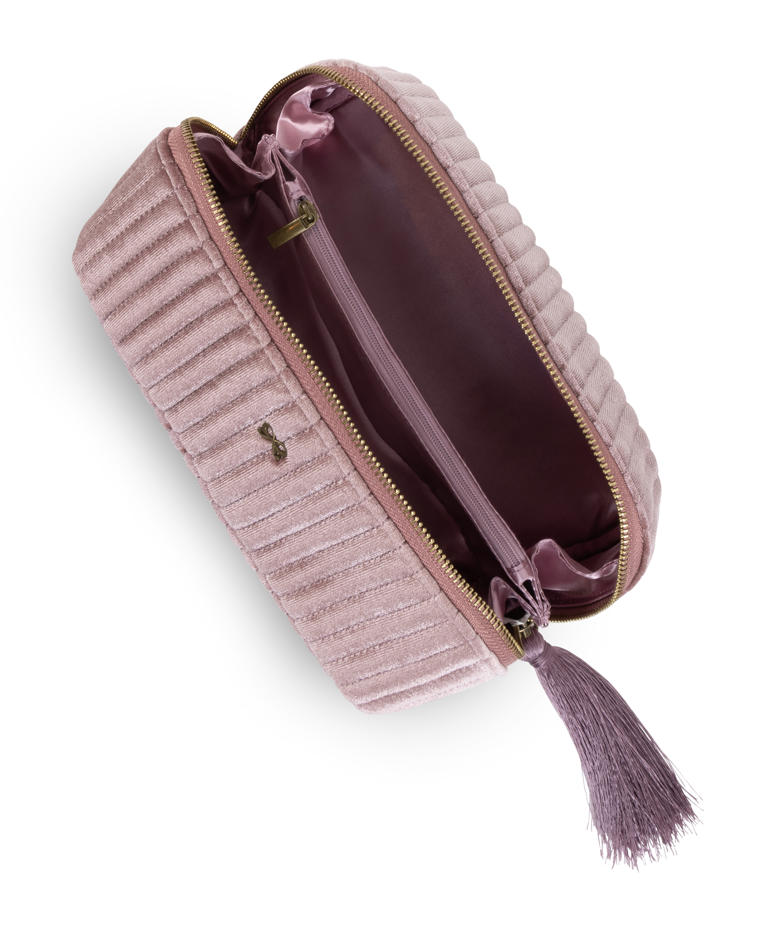Make-up tasje Velour, Roze, main