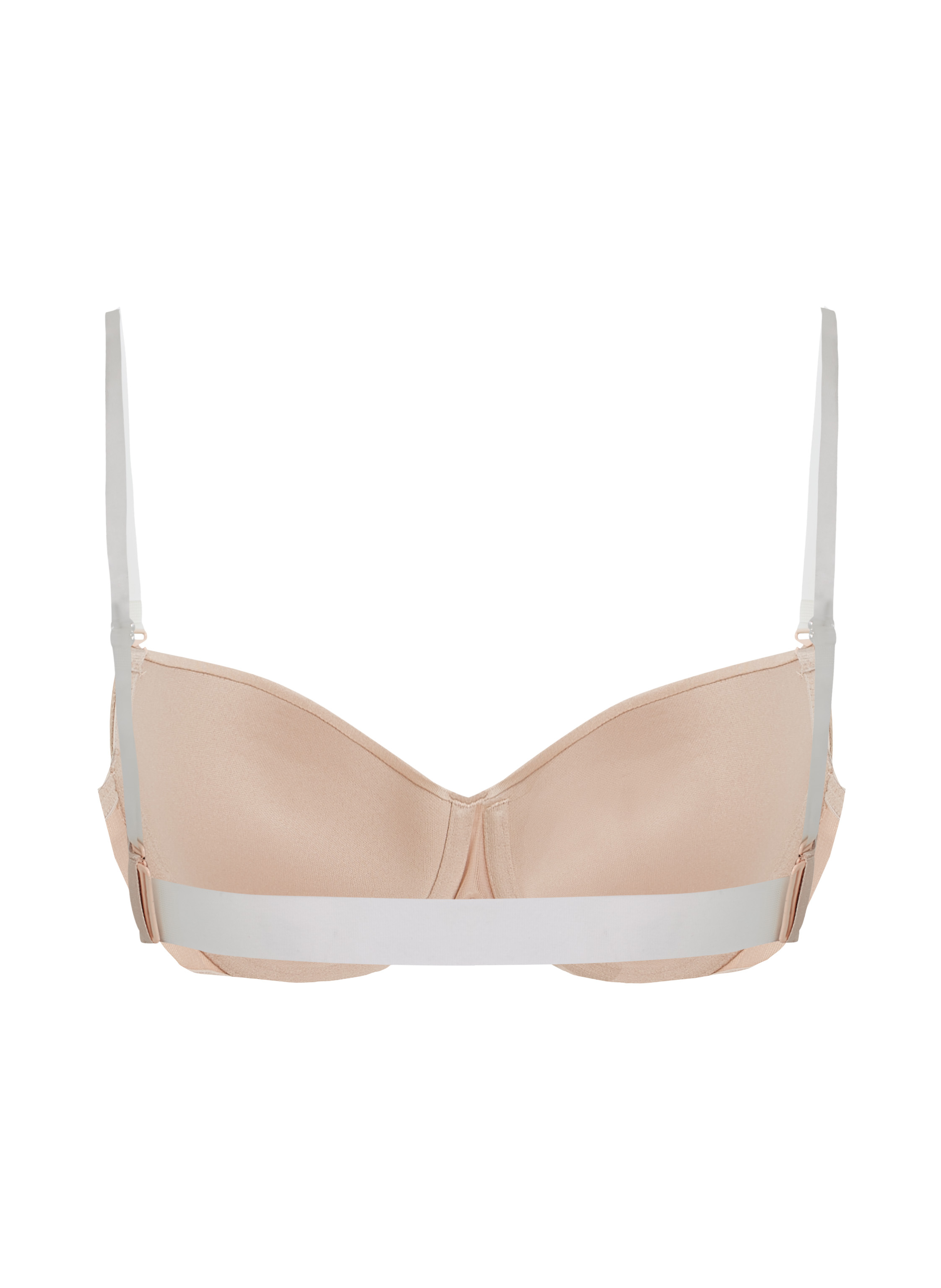 Soutien-gorge à armatures préformé Transparent Back, Beige, main