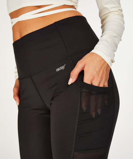 HKMX High Waisted sportlegging Ruched, Zwart