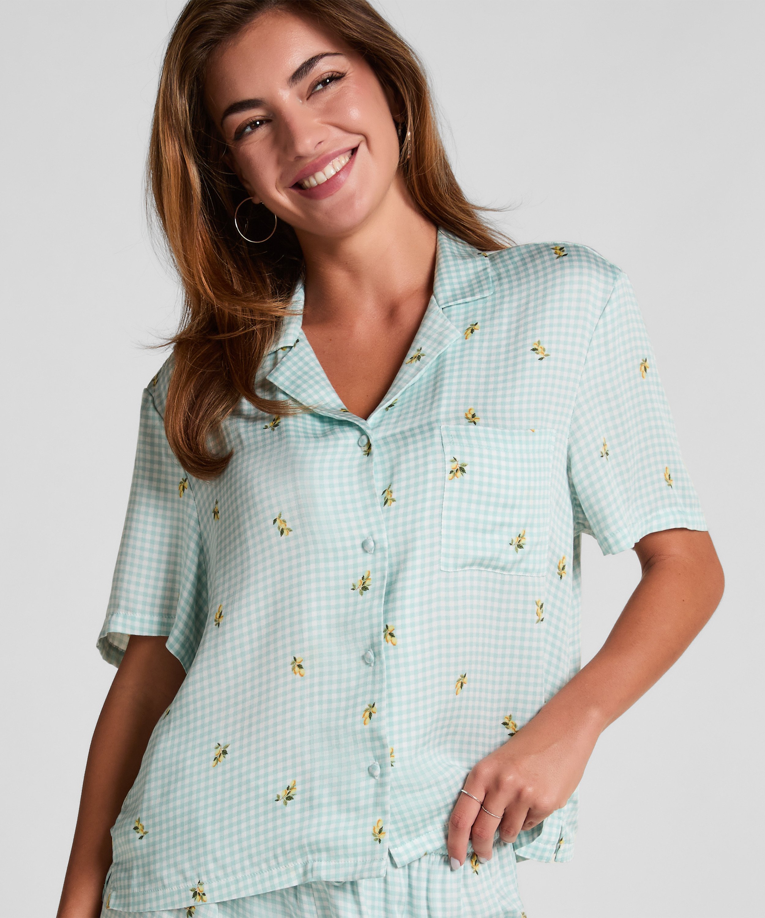 Pyjama Top, Groen, main
