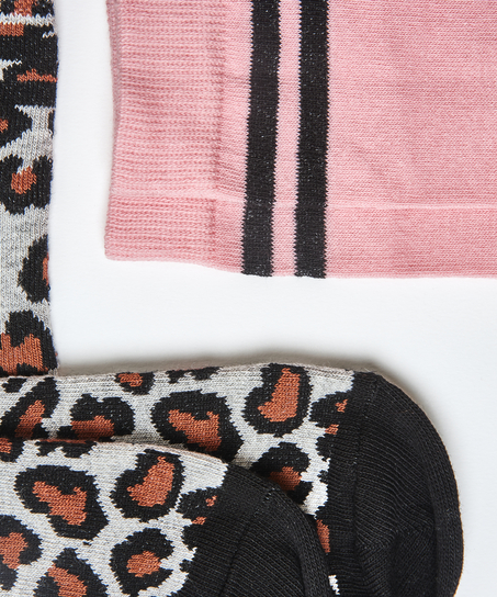 2 paar Katoenen Sokken, Grijs