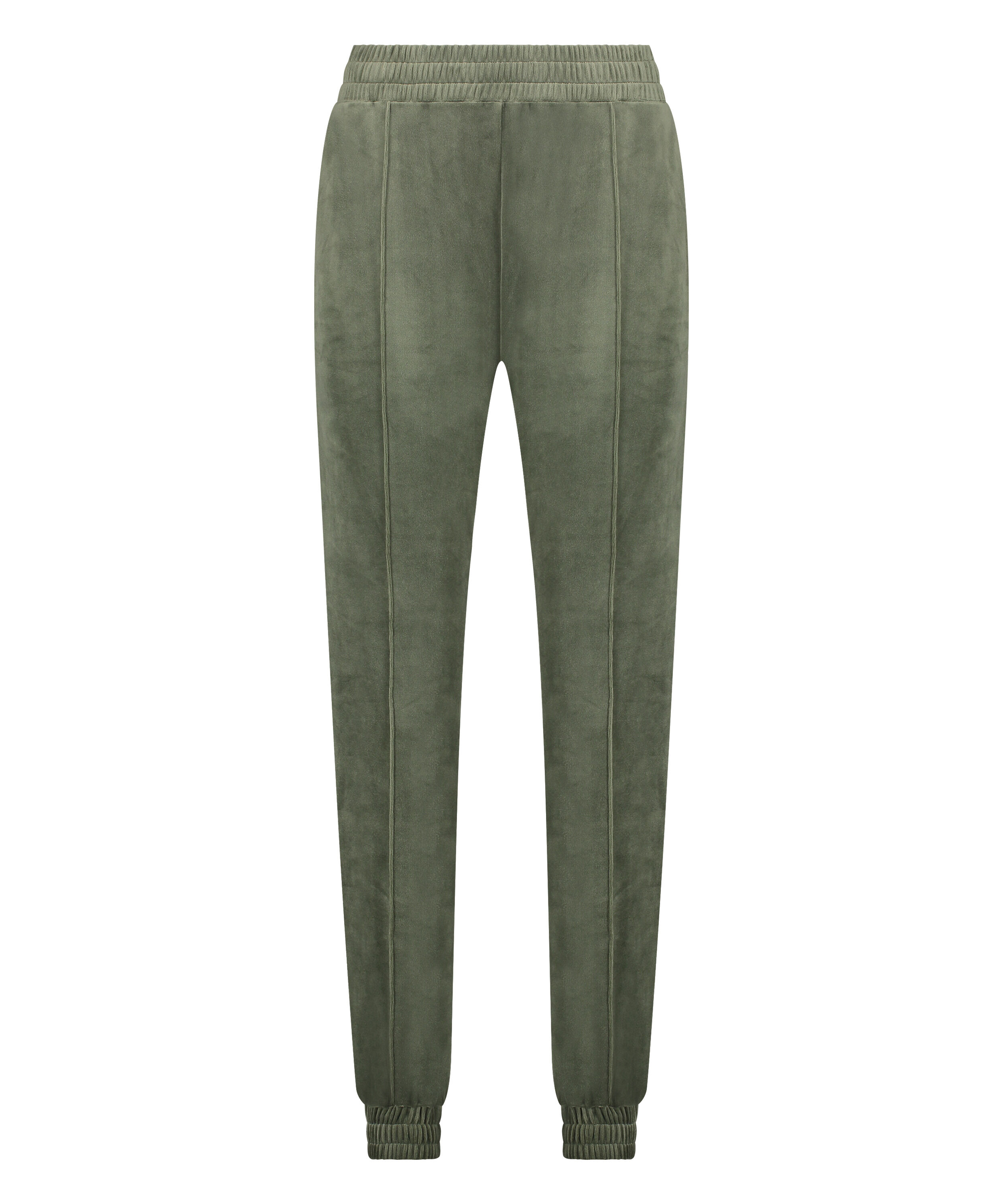 Pantalon Jogging Velours Pintuck, Vert