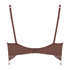 Soutien-gorge à armatures non préformé longline Indigo, Brun