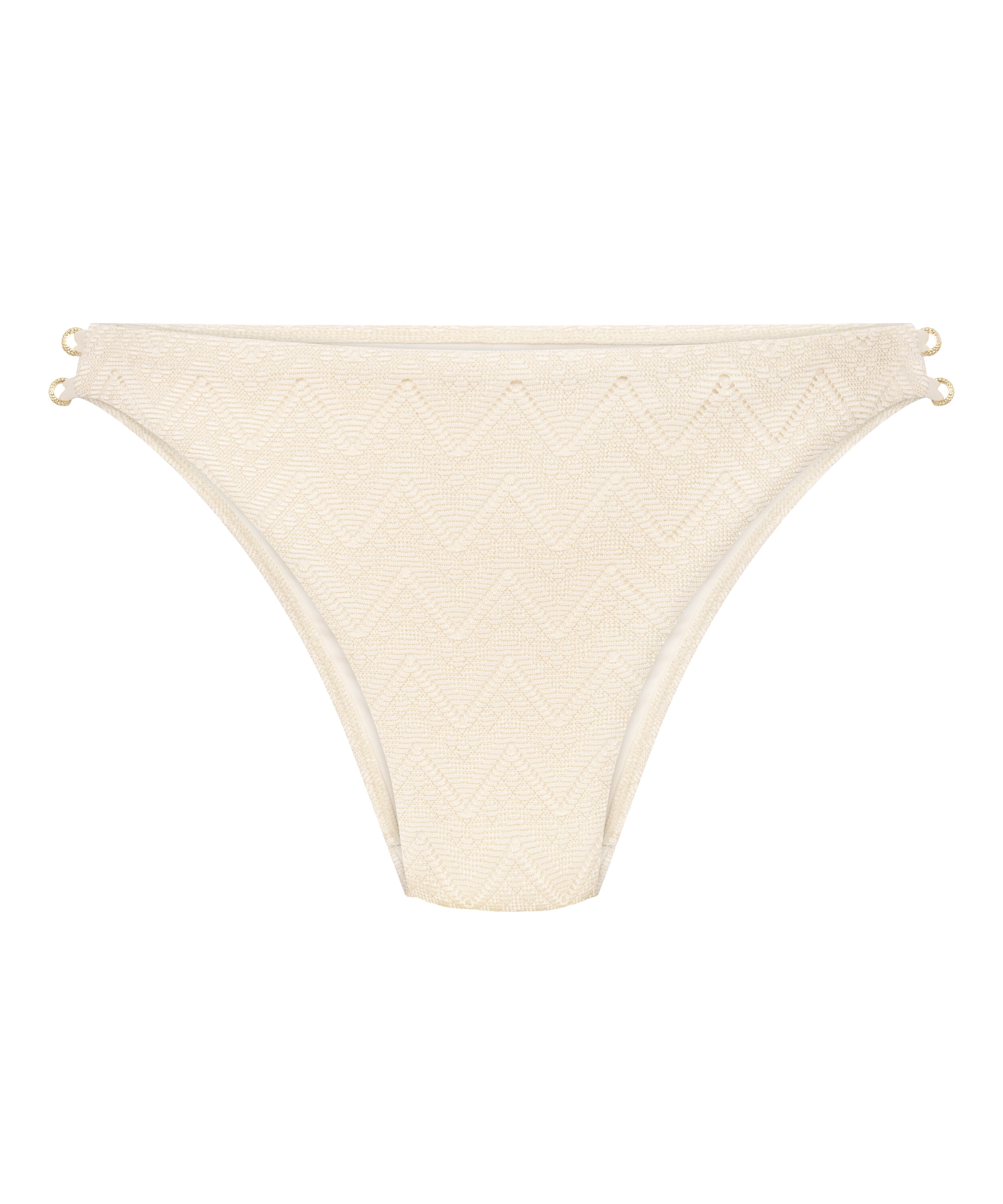 Slip de Bikini Crochet, Blanc