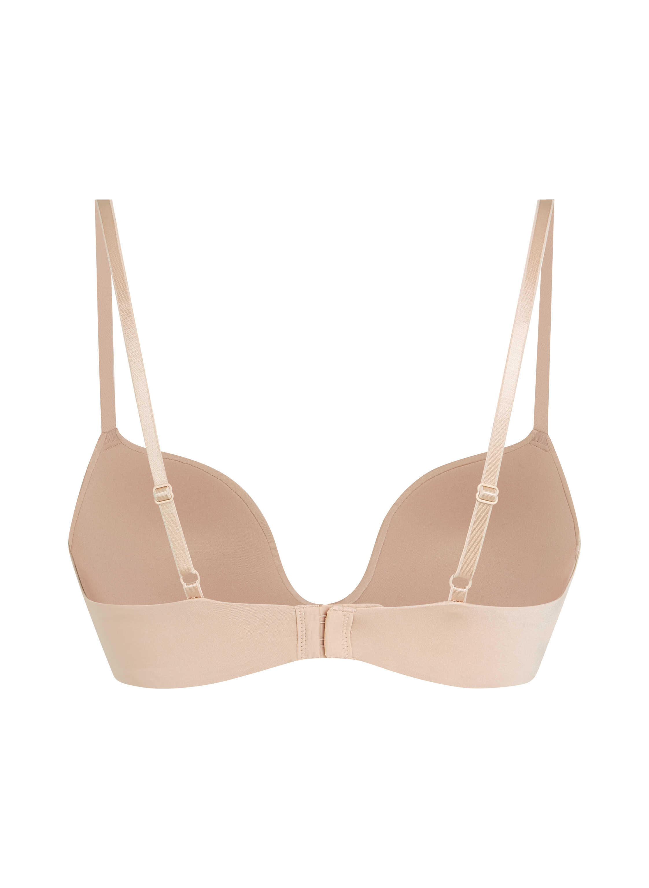 Voorgevormde push-up beugel bh Deep-V, Beige, main