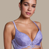 Soutien-gorge push-up à armatures préformé Charlie, Pourpre