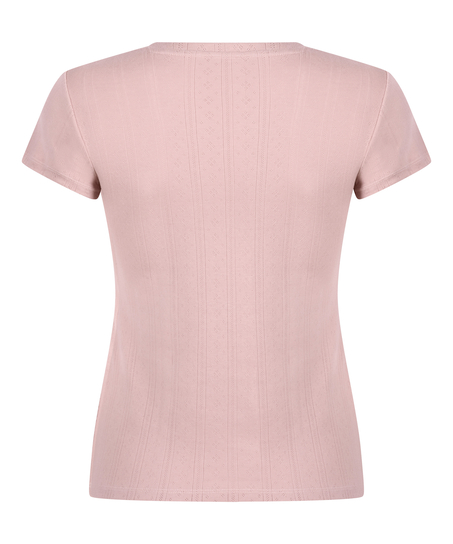 Pointelle Top, Roze