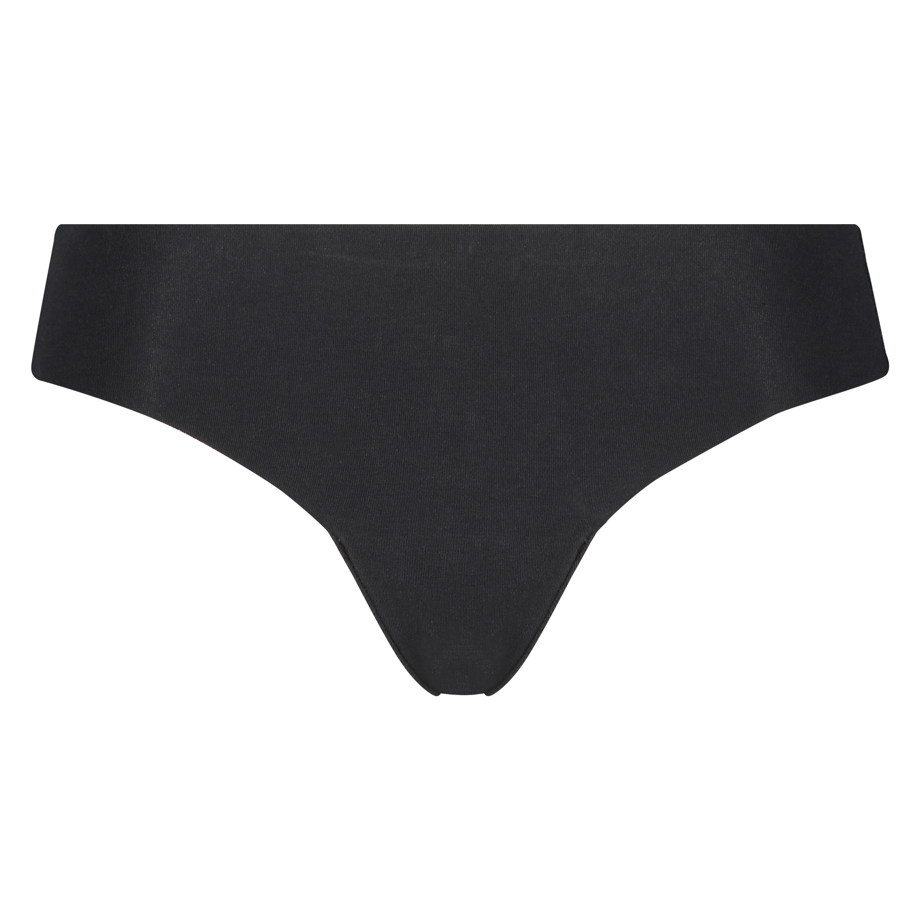 String invisible en coton, Noir, main