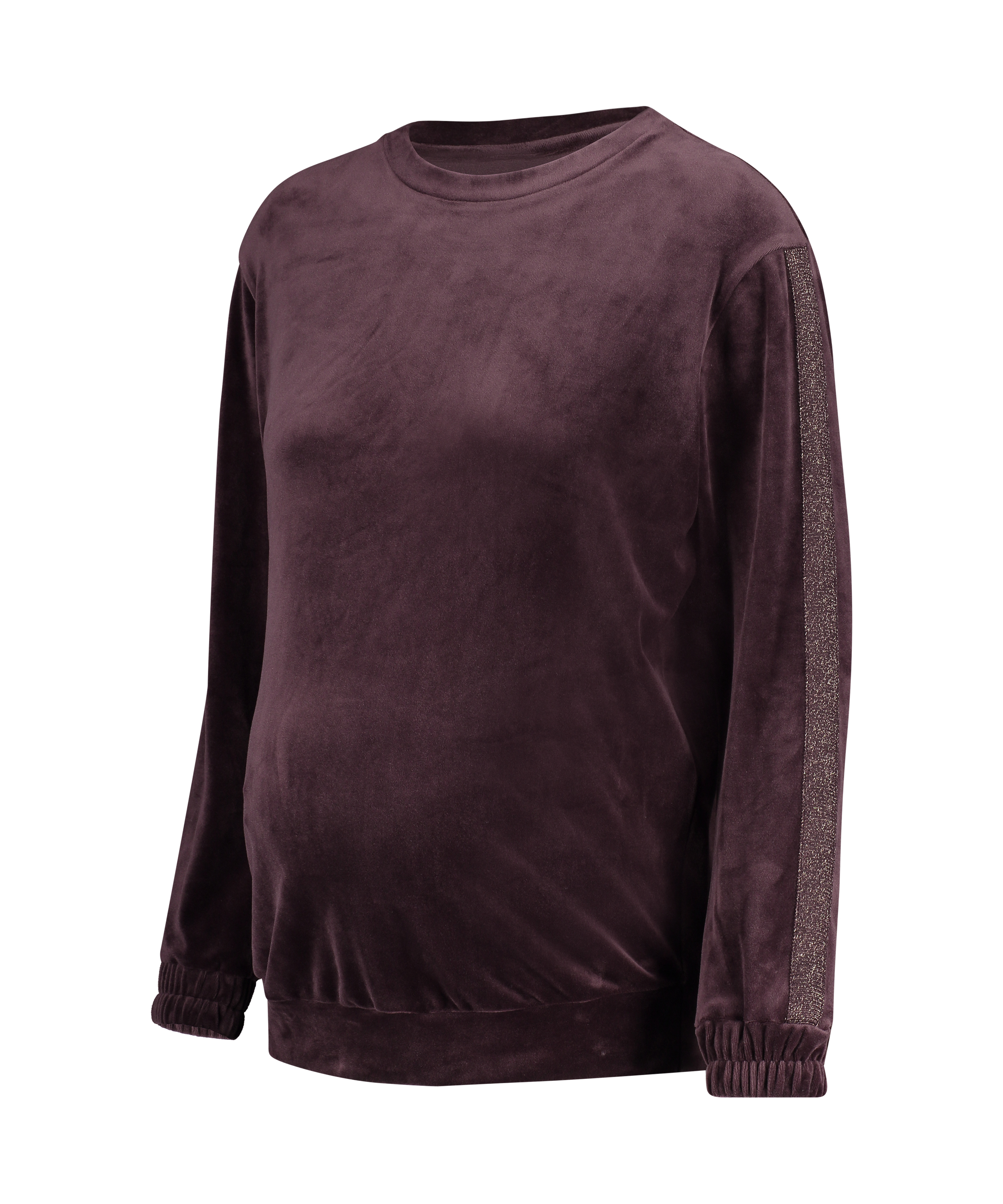Top de grossesse en velours Shimmer, Pourpre, main