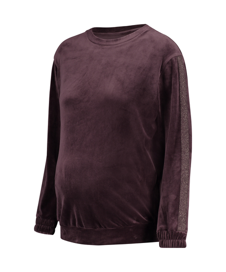 Top de grossesse en velours Shimmer, Pourpre