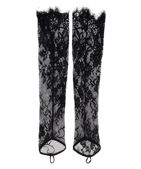 Handschoenen Lace, Zwart