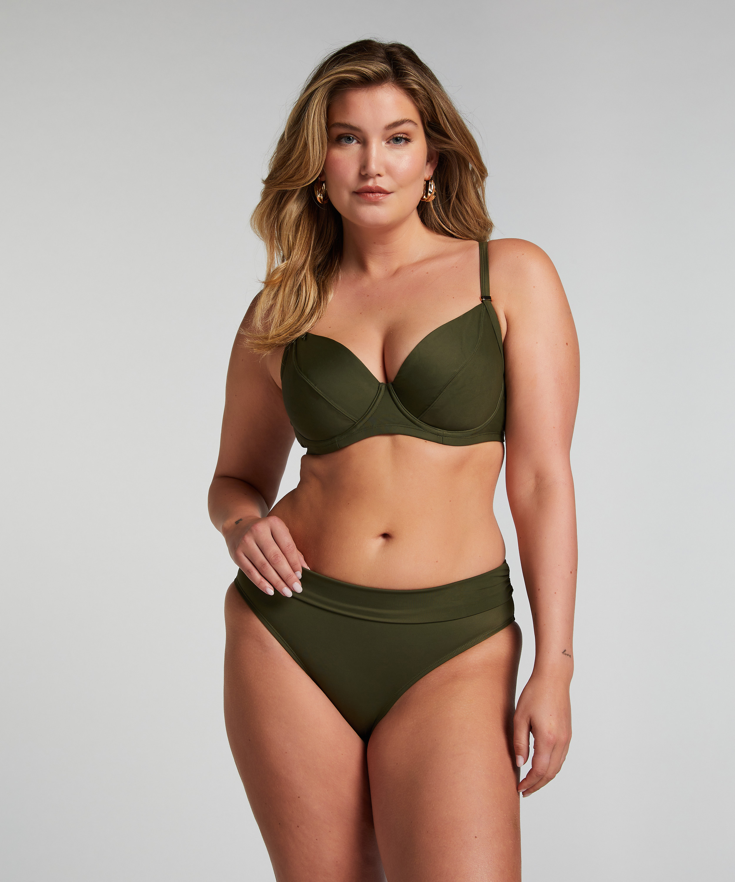 Slip de Bikini Rio Luxe, Vert, main