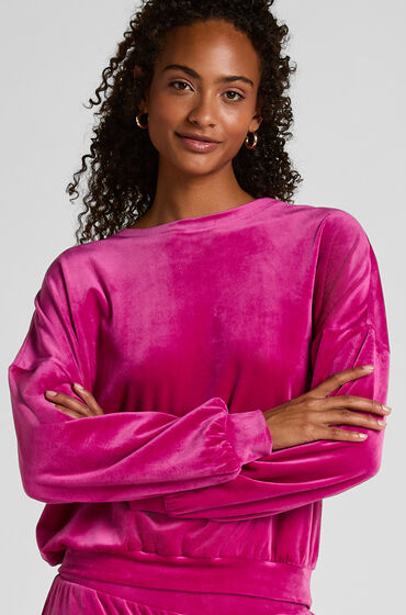 Hunkemöller Velours Top Roze