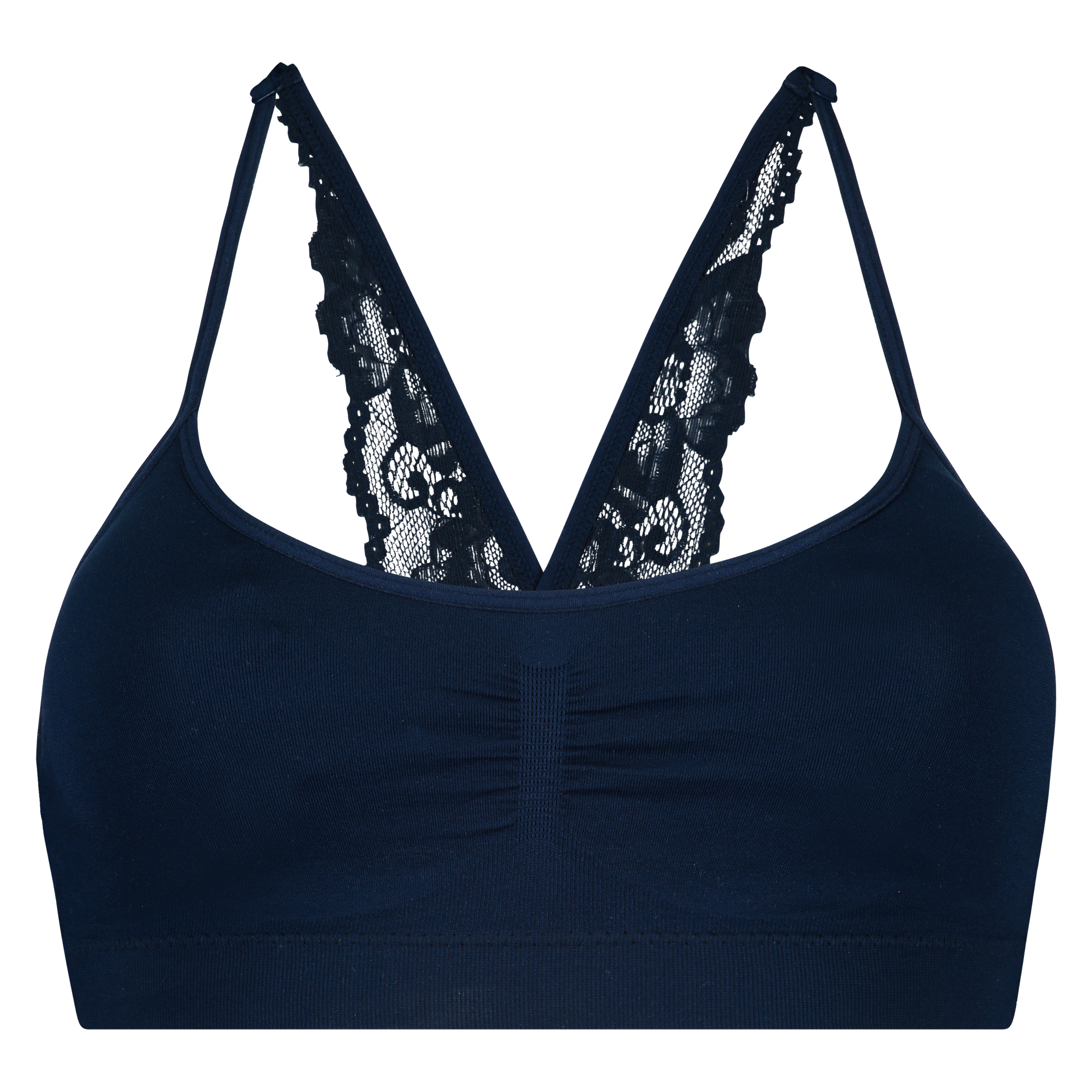 Croptop sans coutures Maria, Bleu, main