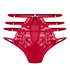 Hoog uitgesneden brazilian met hoge taille Noeki, Rood