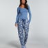 Pyjamabroek Jersey, Blauw