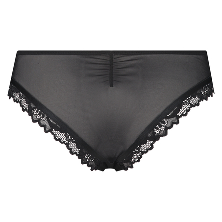 Slip br&eacute;silien Yvonne, Noir