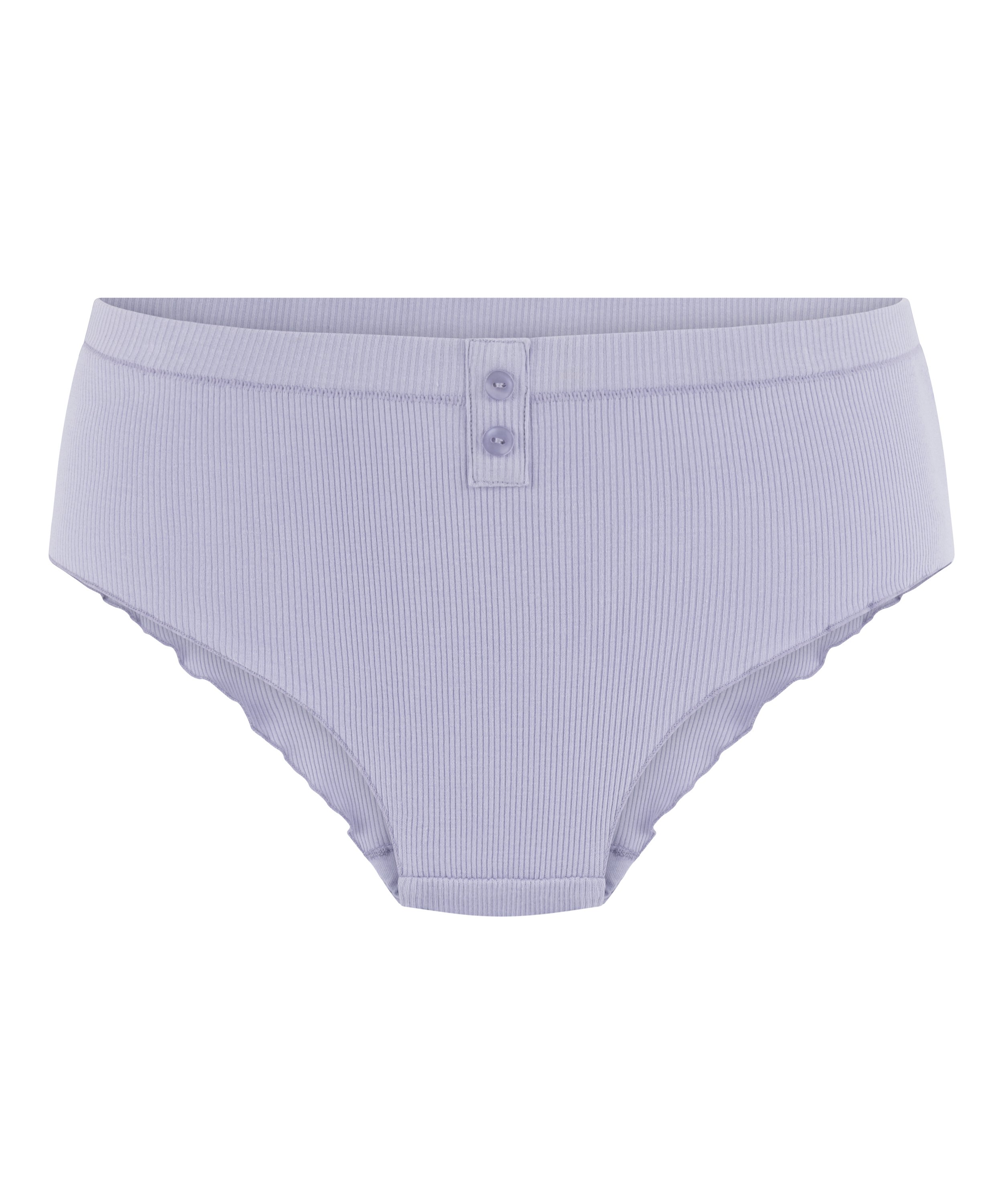 Geribde Brazilian short Renee, Paars, main