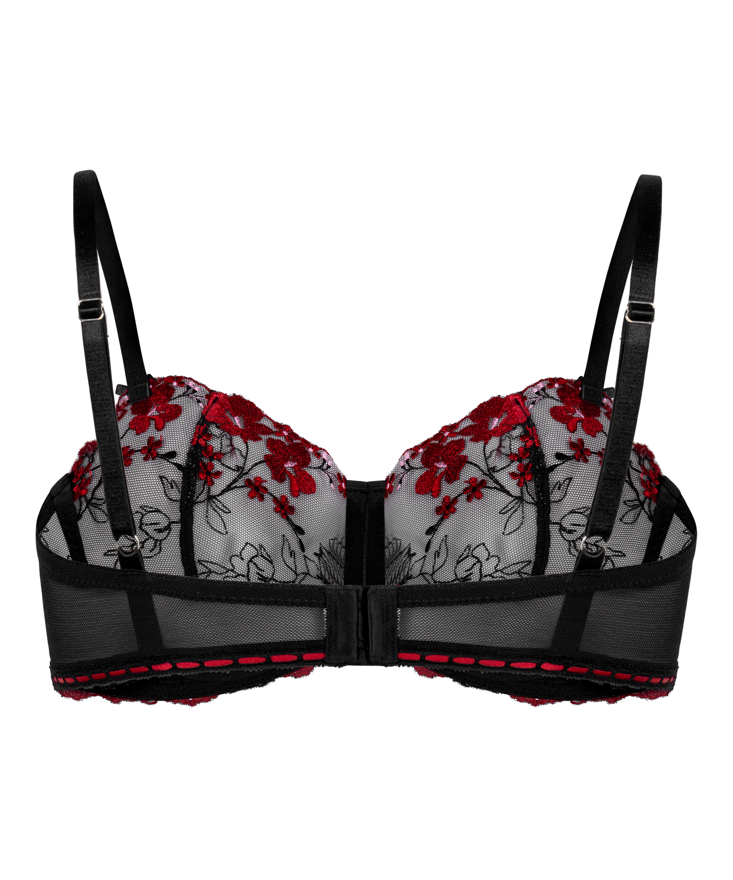 Soutien-gorge &agrave; armatures non-rembourr&eacute; Peonie, Noir, main