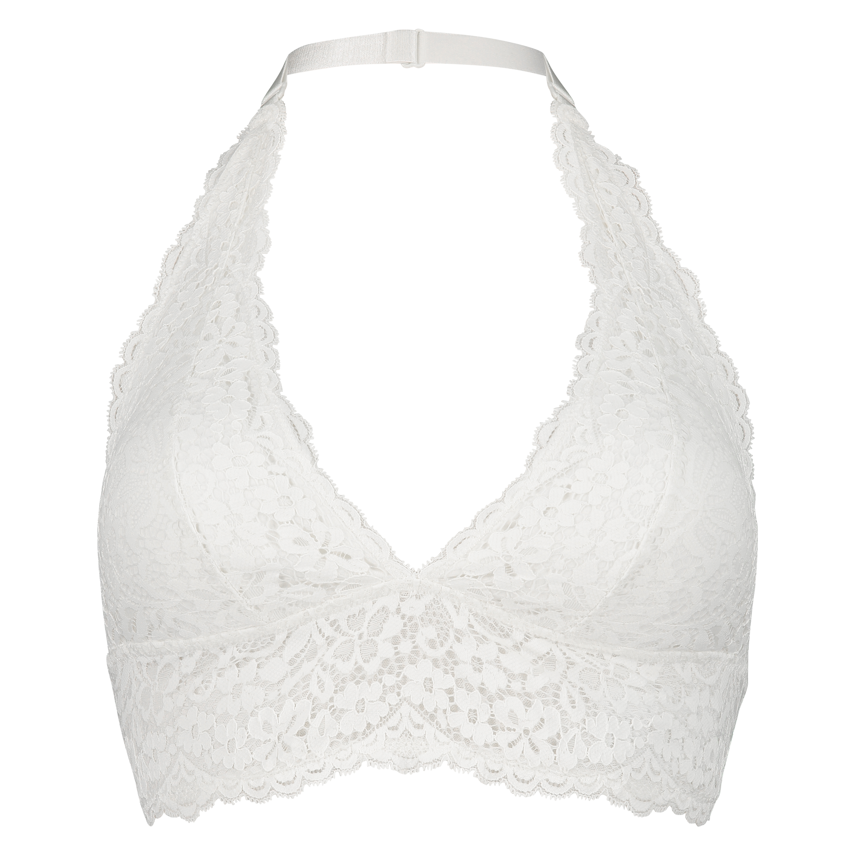 Voorgevormde halter bralette Marina, Wit, main