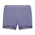 Short velours dentelle, Pourpre