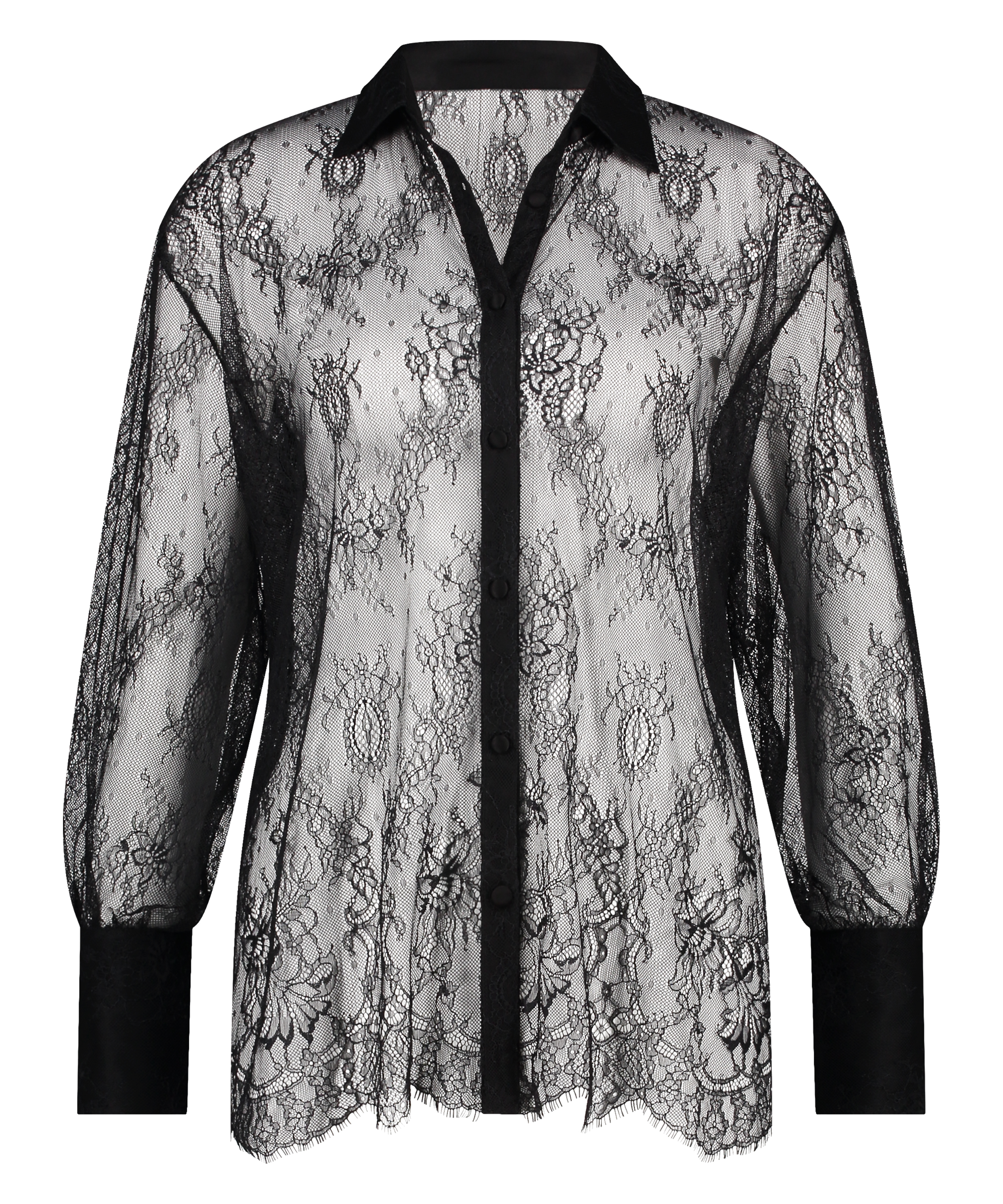 Lace top Camille, Zwart, main