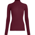 super soft Turtleneck shirt met Cashmere, Paars