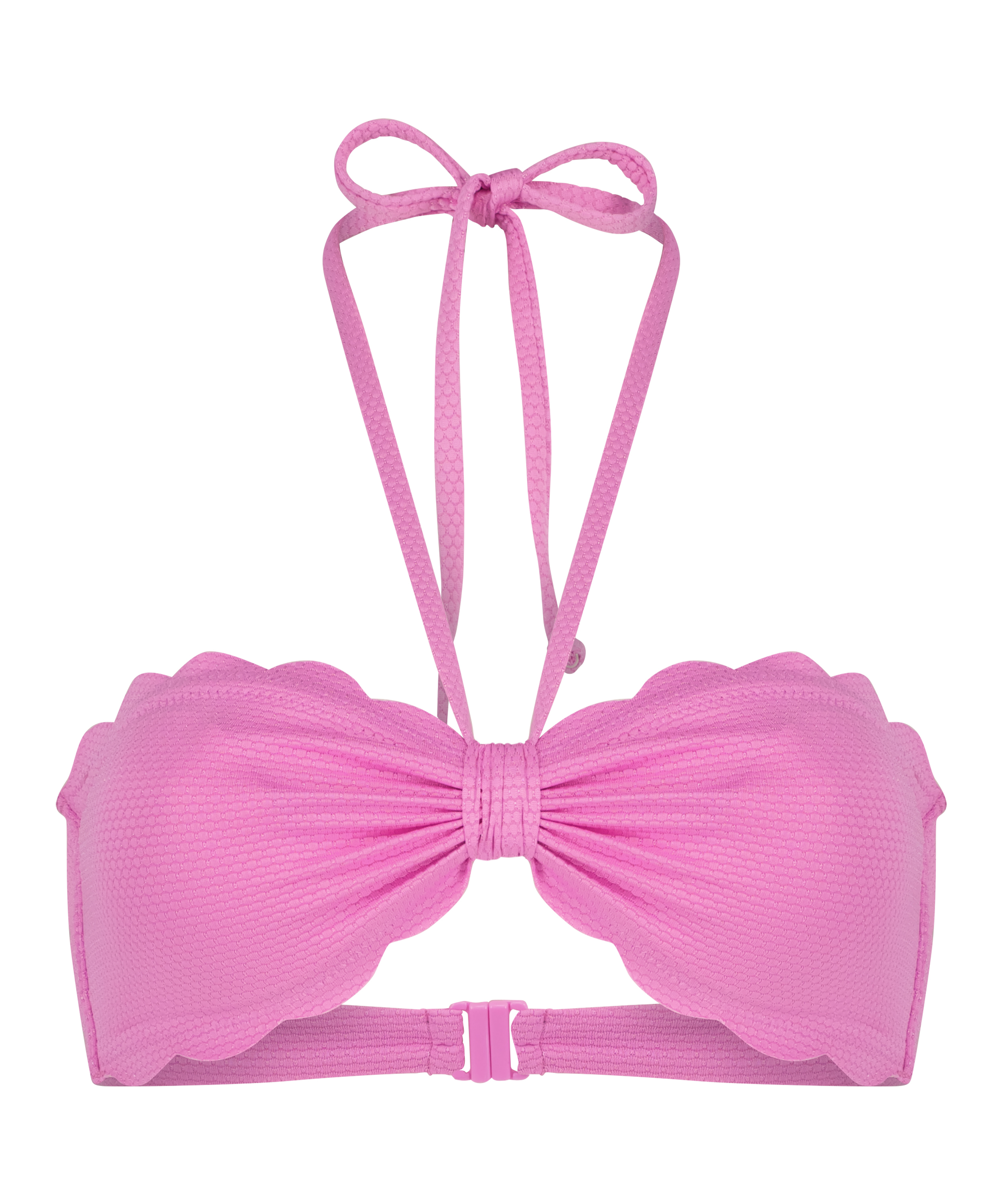 Bandeau bikinitop Scallop, Roze, main