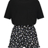 Korte pyjama set, Zwart