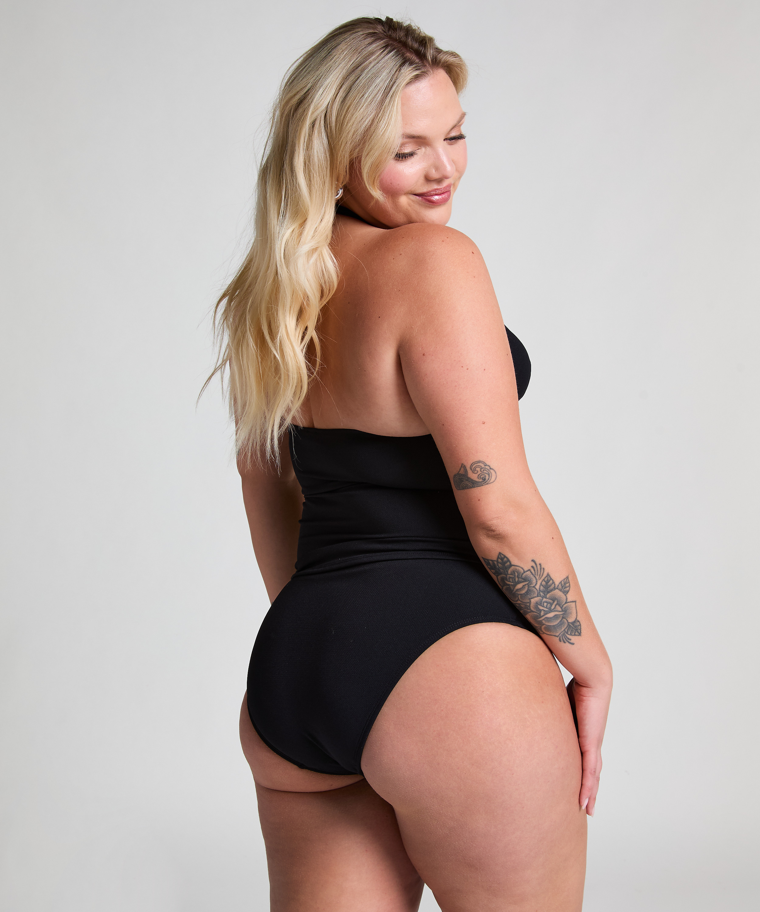 Bas de bikini festonn&eacute; Rio, Noir, main