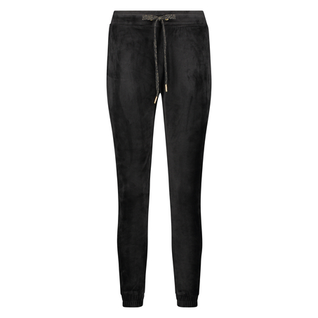 Joggingbroek Velours Lurex, Zwart