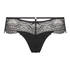 Boxer string Nathalie, Noir