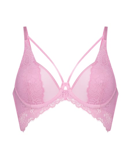 Niet-voorgevormde longline beugel bh Milaan, Roze