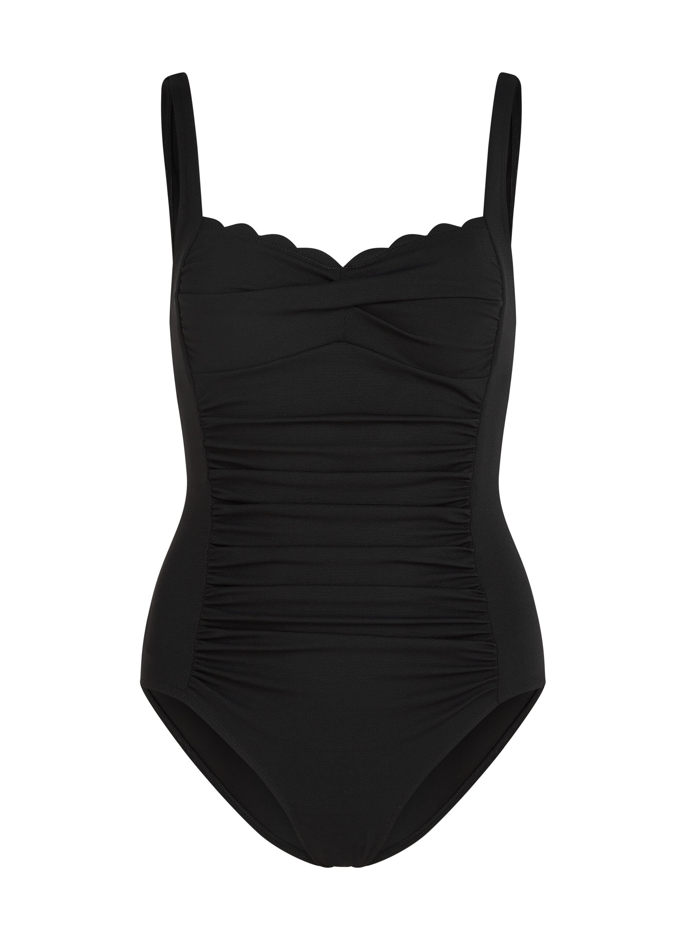 Maillot de bain Shaping Scallop, Noir