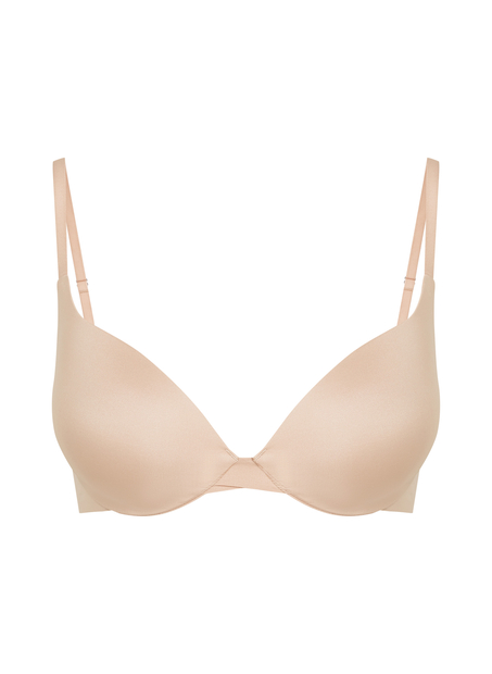 Soutien-gorge &agrave; armatures pr&eacute;form&eacute; push-up Smooth, Beige