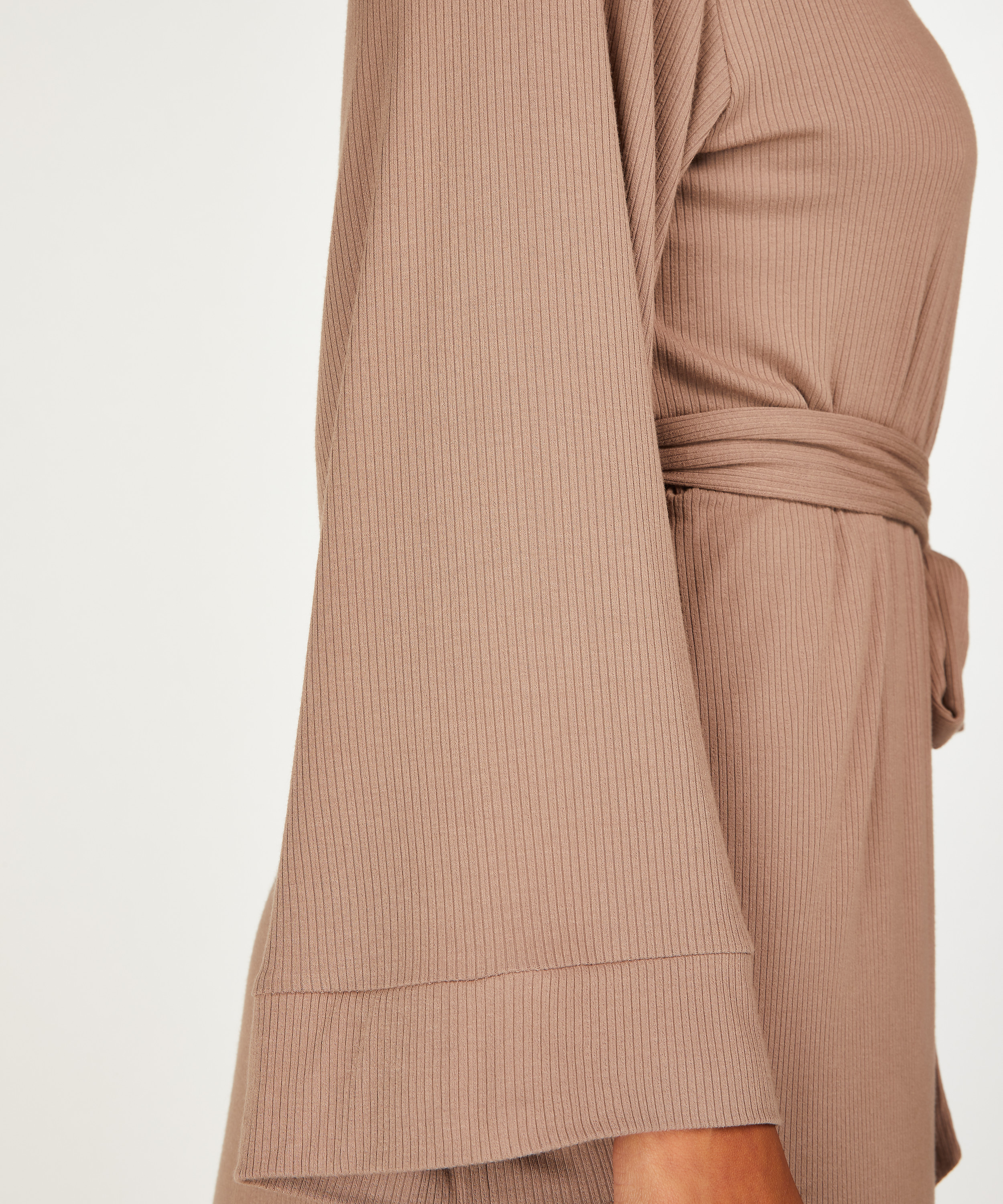 Kimono c&ocirc;tel&eacute;, Brun, main